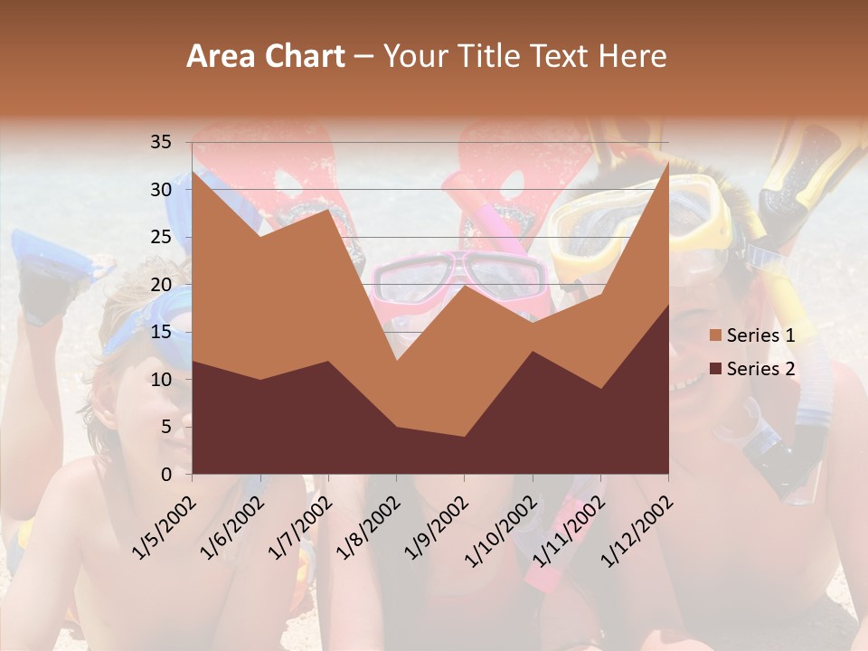 Sister Family Beach PowerPoint Template