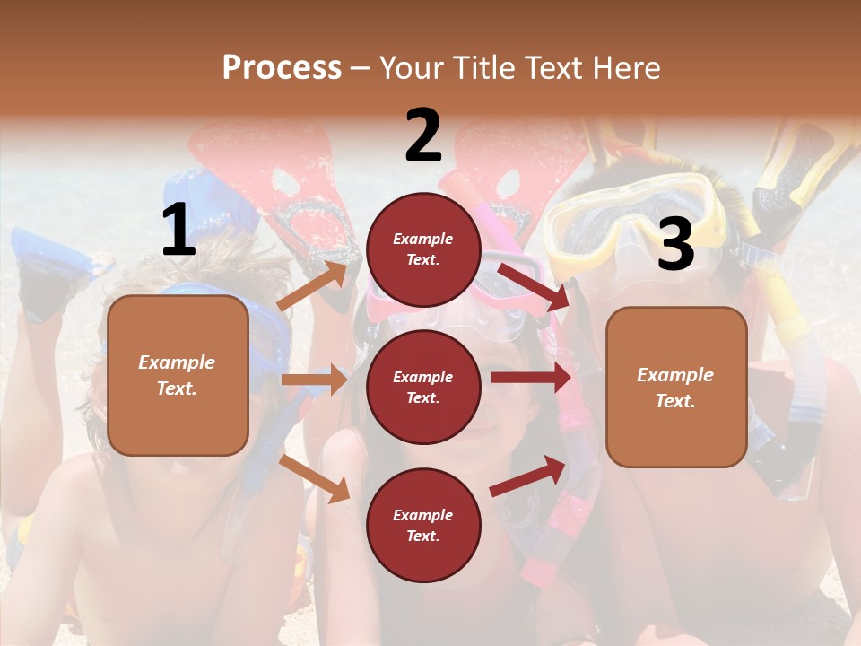 Sister Family Beach PowerPoint Template