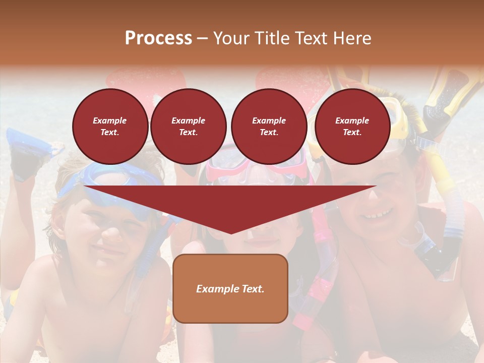 Sister Family Beach PowerPoint Template