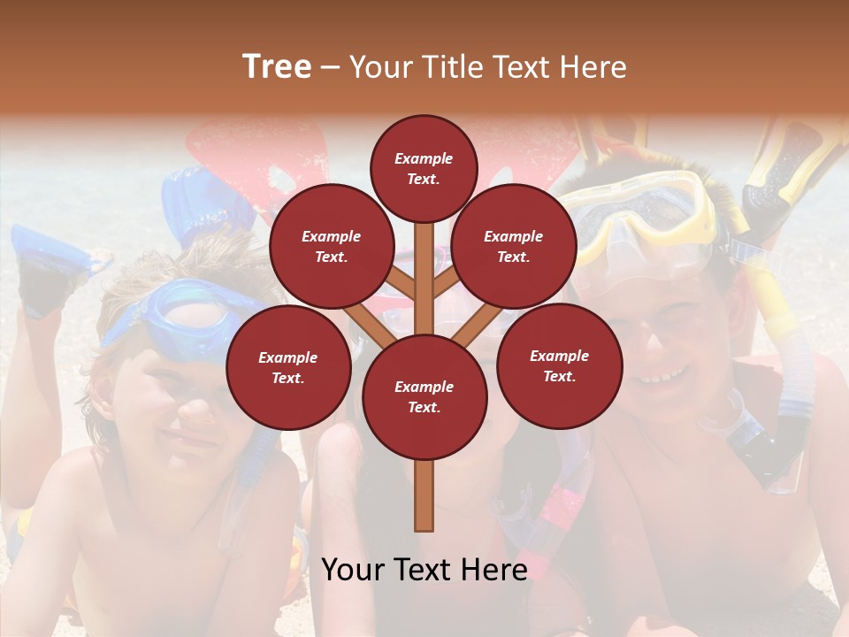 Sister Family Beach PowerPoint Template