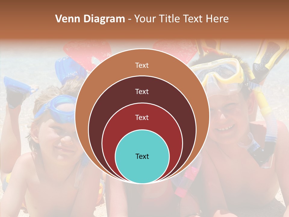 Sister Family Beach PowerPoint Template