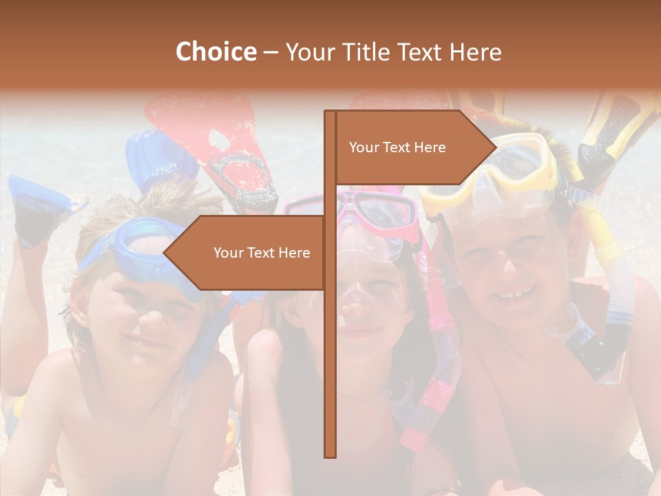 Sister Family Beach PowerPoint Template