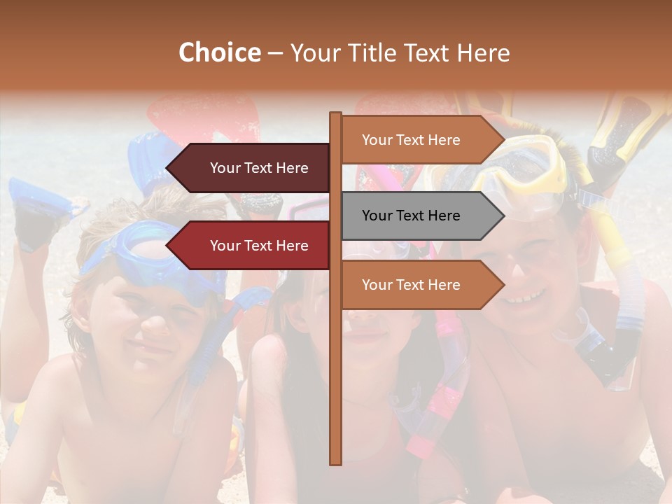 Sister Family Beach PowerPoint Template