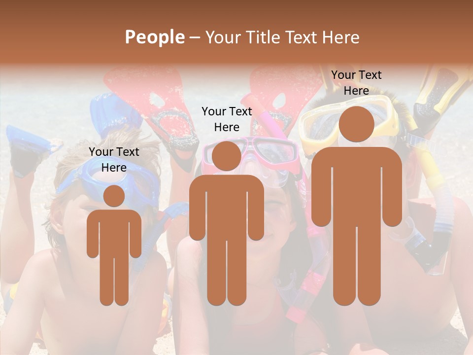 Sister Family Beach PowerPoint Template