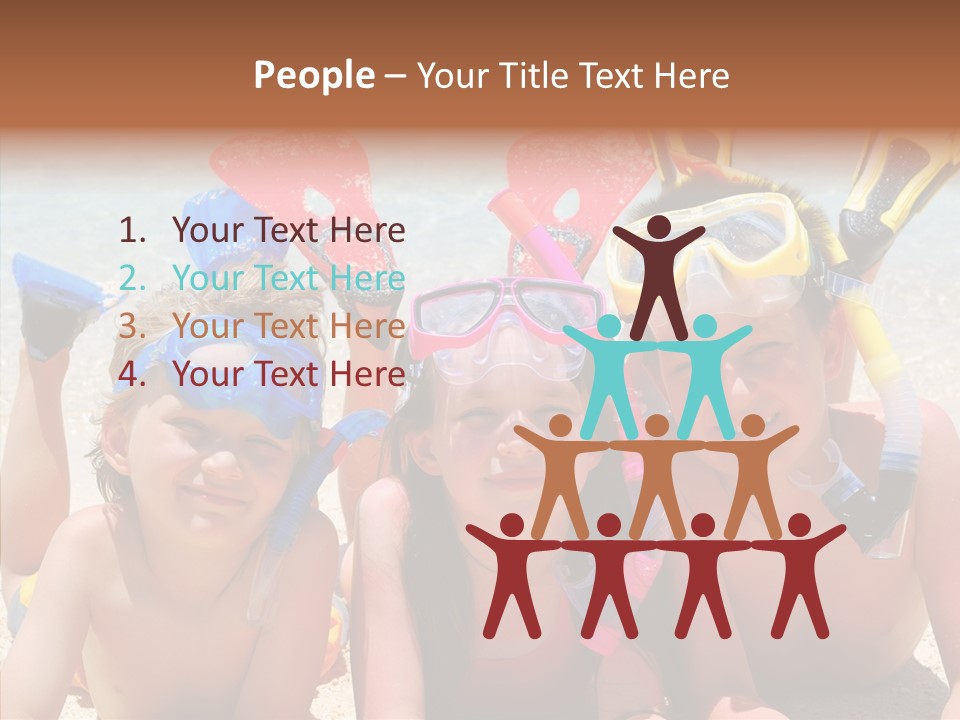 Sister Family Beach PowerPoint Template