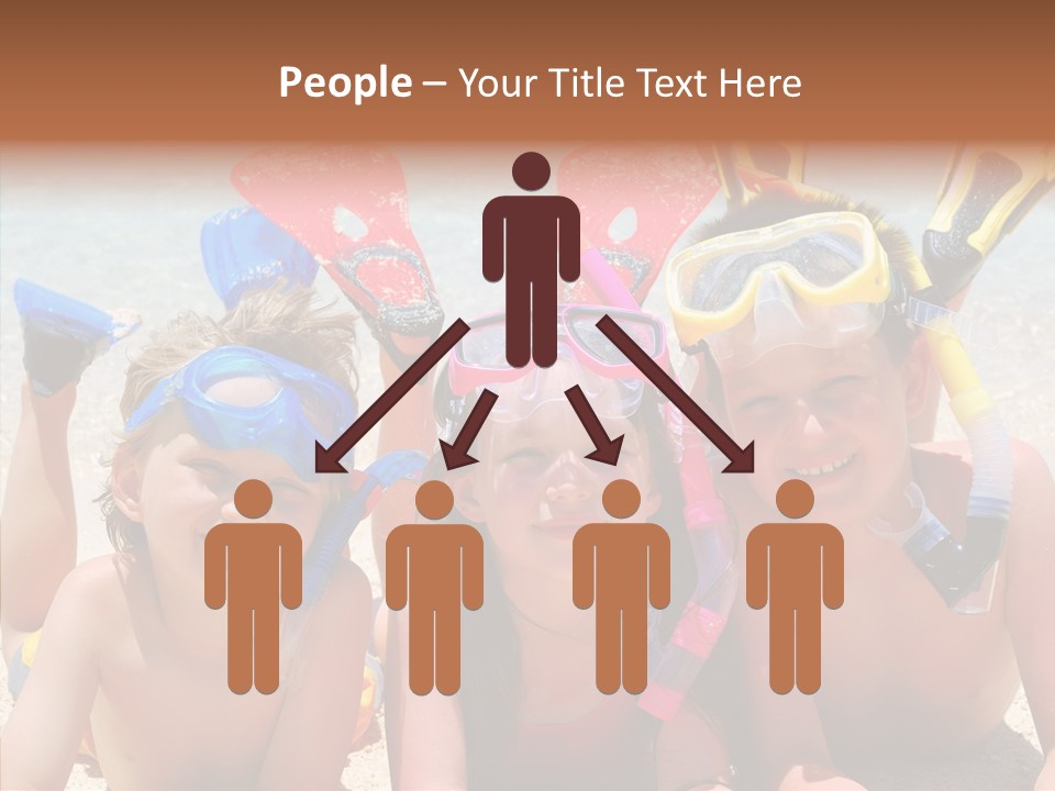 Sister Family Beach PowerPoint Template