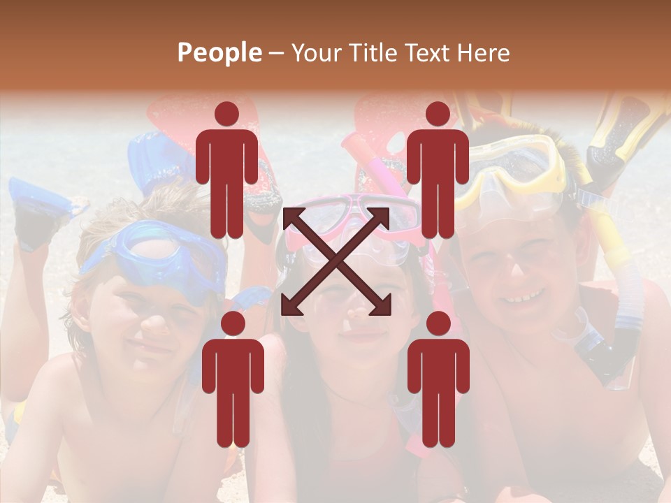 Sister Family Beach PowerPoint Template