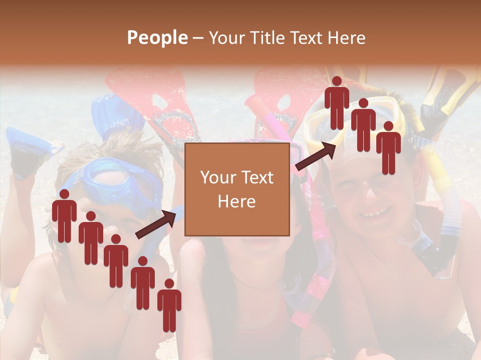 Sister Family Beach PowerPoint Template