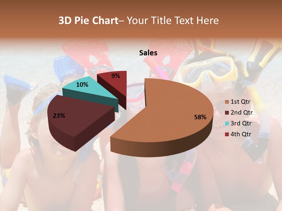 Sister Family Beach PowerPoint Template