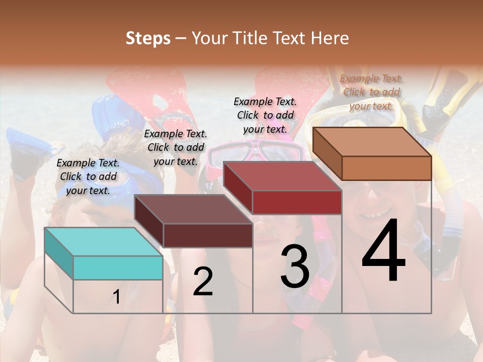 Sister Family Beach PowerPoint Template