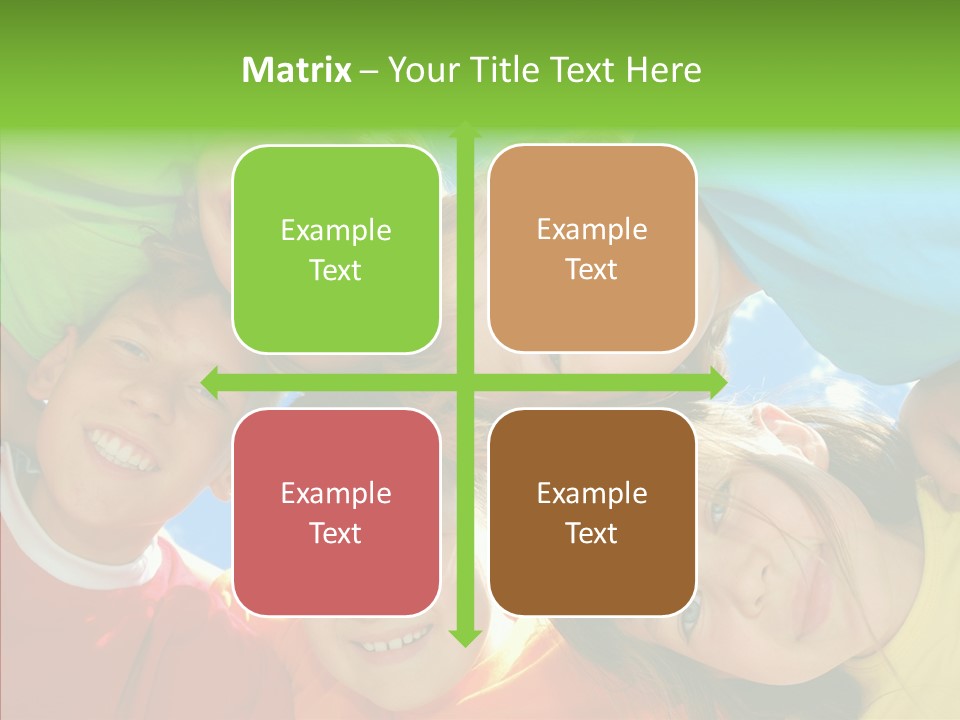 White Person Girl PowerPoint Template