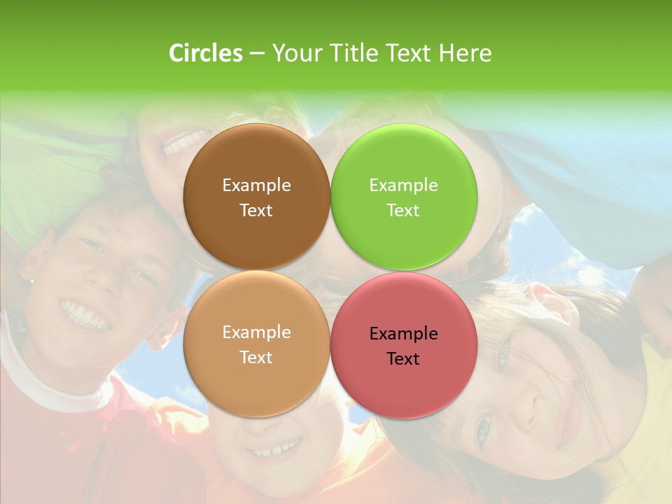 White Person Girl PowerPoint Template