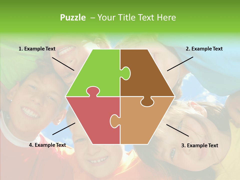 White Person Girl PowerPoint Template