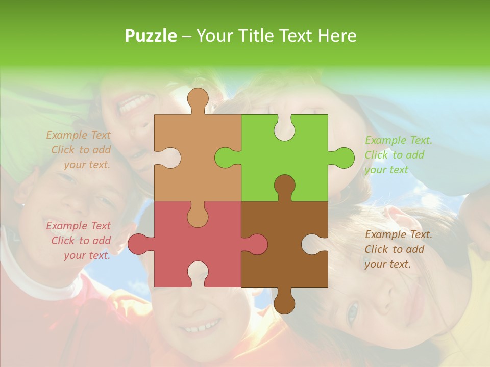 White Person Girl PowerPoint Template