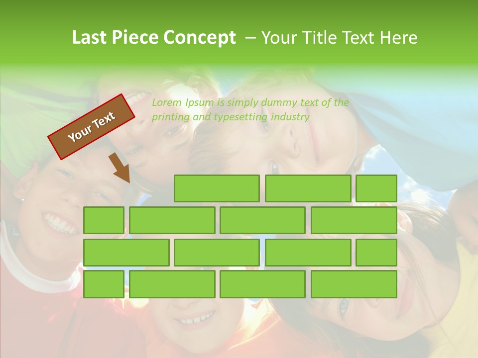 White Person Girl PowerPoint Template