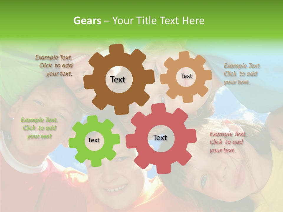 White Person Girl PowerPoint Template