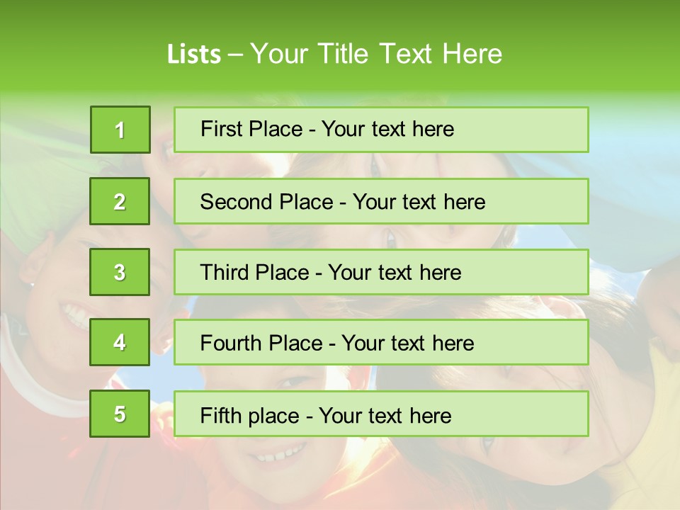 White Person Girl PowerPoint Template