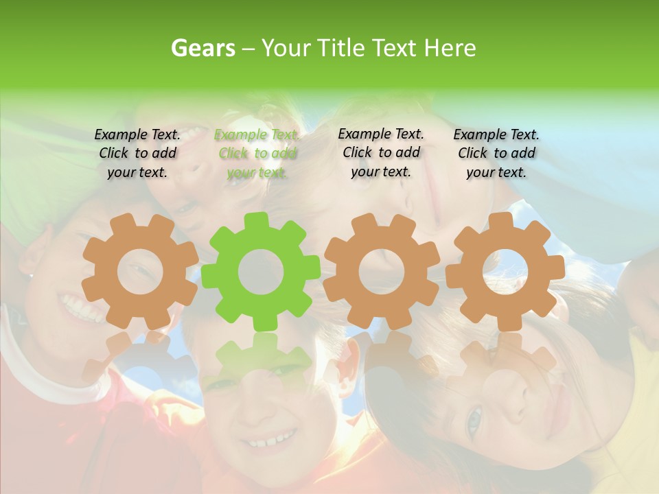 White Person Girl PowerPoint Template