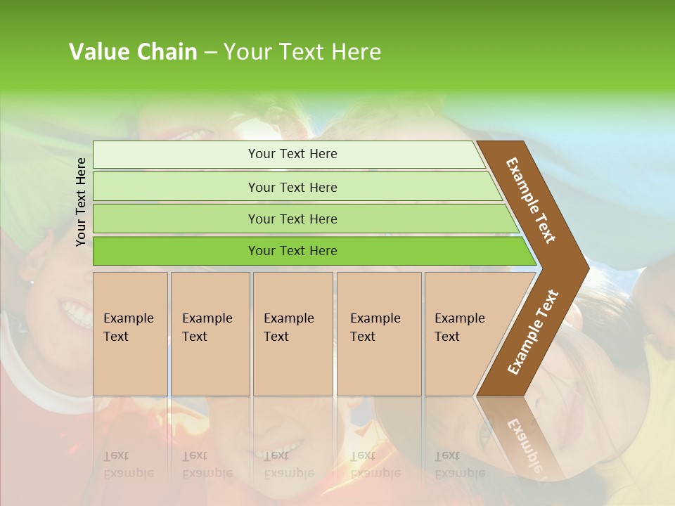 White Person Girl PowerPoint Template