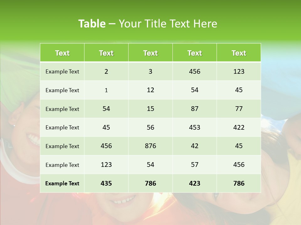 White Person Girl PowerPoint Template