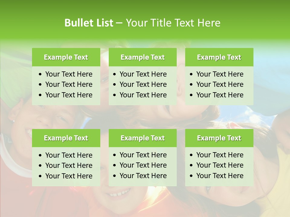 White Person Girl PowerPoint Template