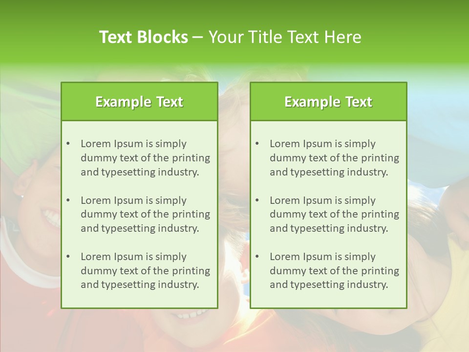 White Person Girl PowerPoint Template