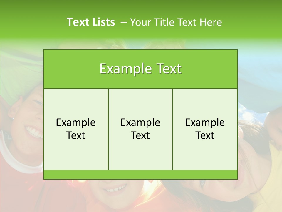 White Person Girl PowerPoint Template