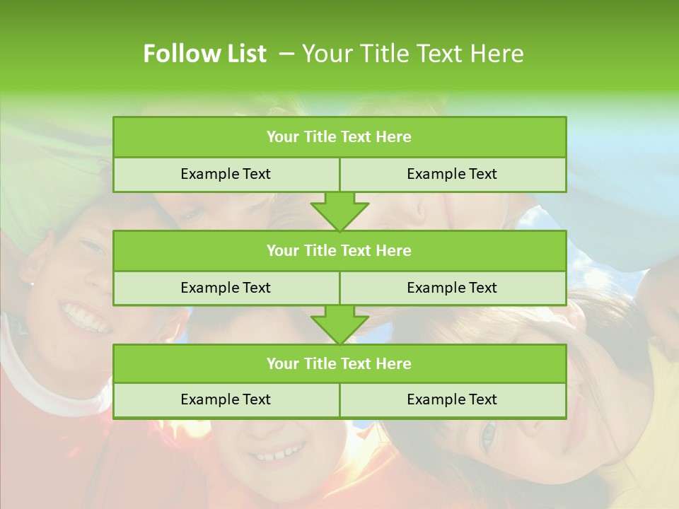 White Person Girl PowerPoint Template