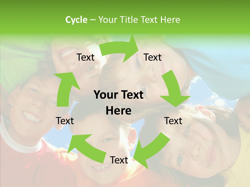 White Person Girl PowerPoint Template