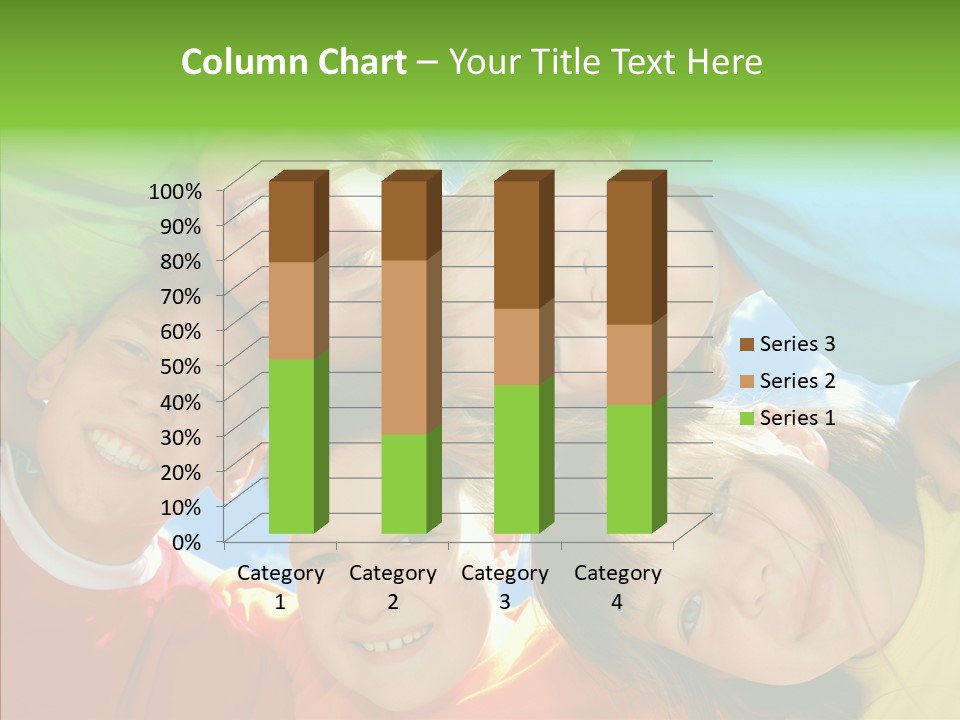 White Person Girl PowerPoint Template