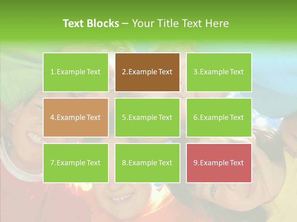 White Person Girl PowerPoint Template