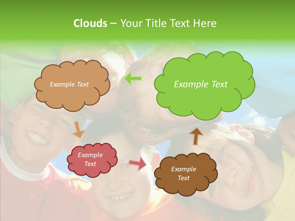 White Person Girl PowerPoint Template