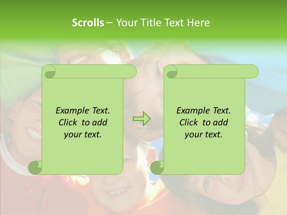 White Person Girl PowerPoint Template