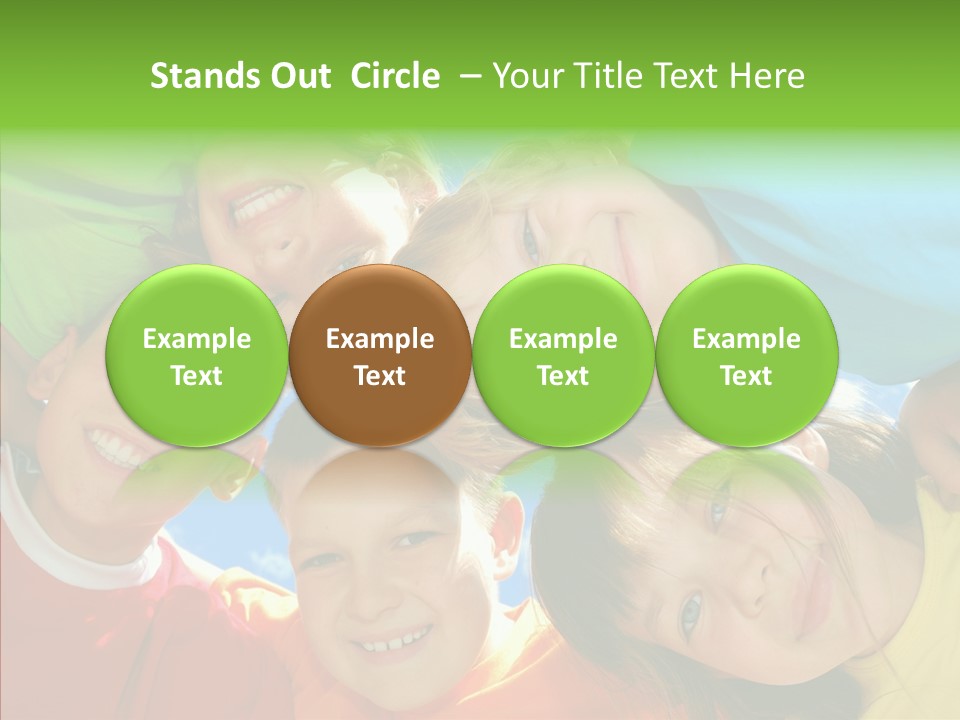 White Person Girl PowerPoint Template