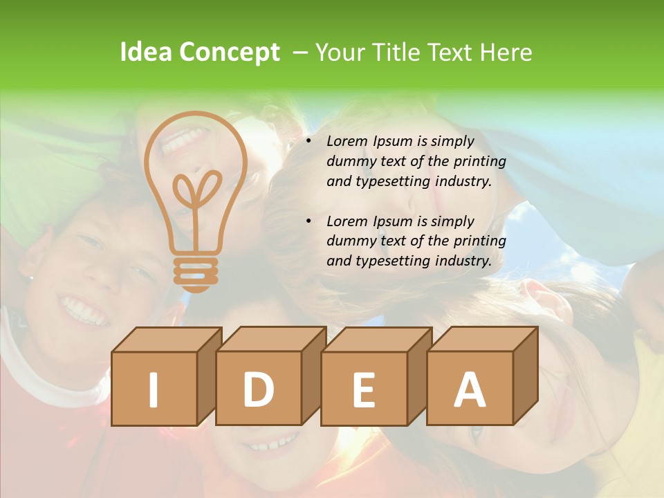 White Person Girl PowerPoint Template