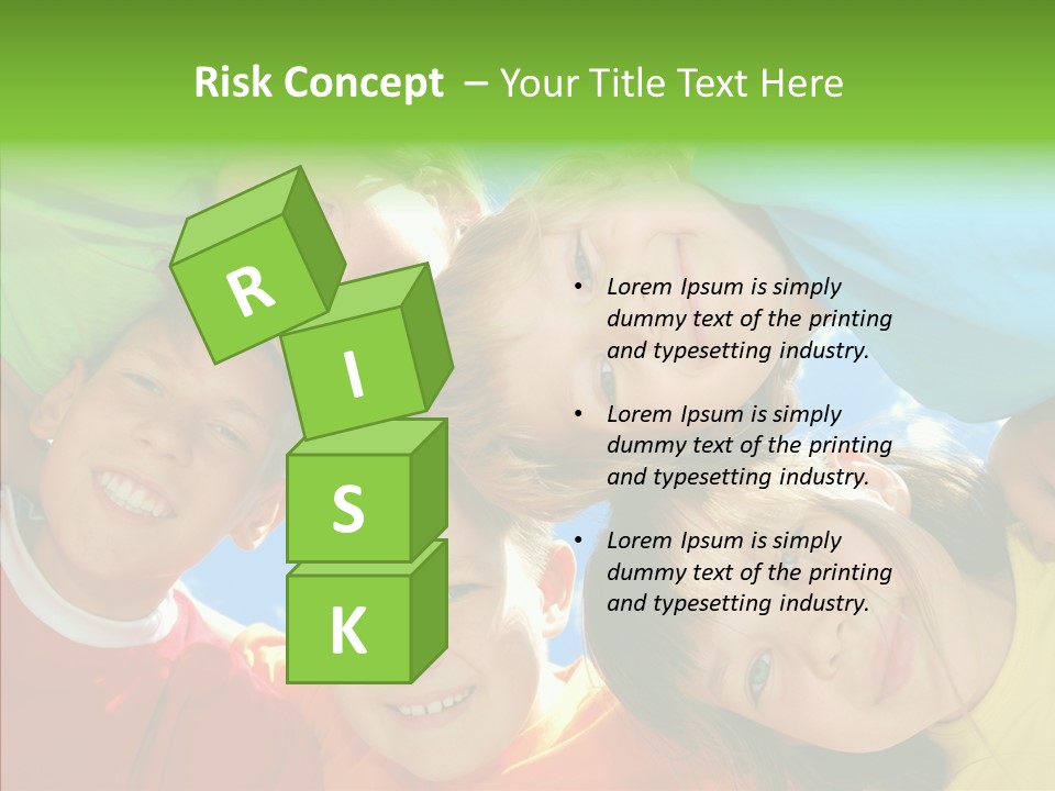 White Person Girl PowerPoint Template