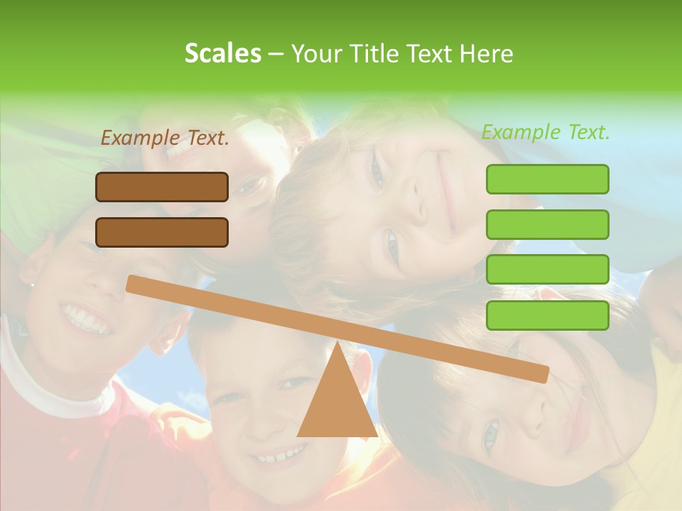 White Person Girl PowerPoint Template