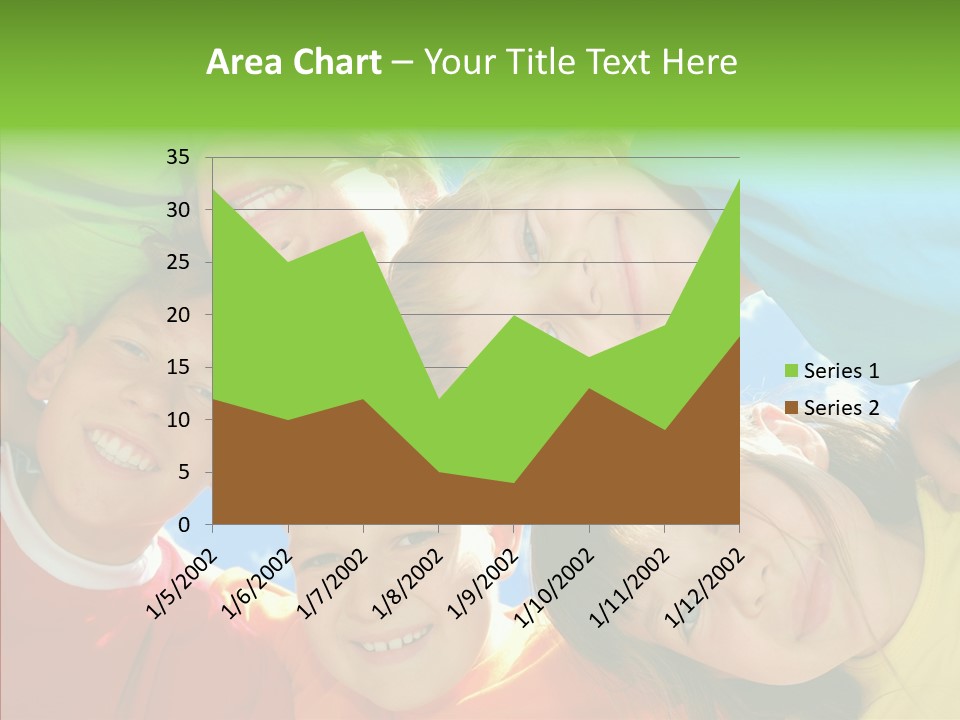 White Person Girl PowerPoint Template