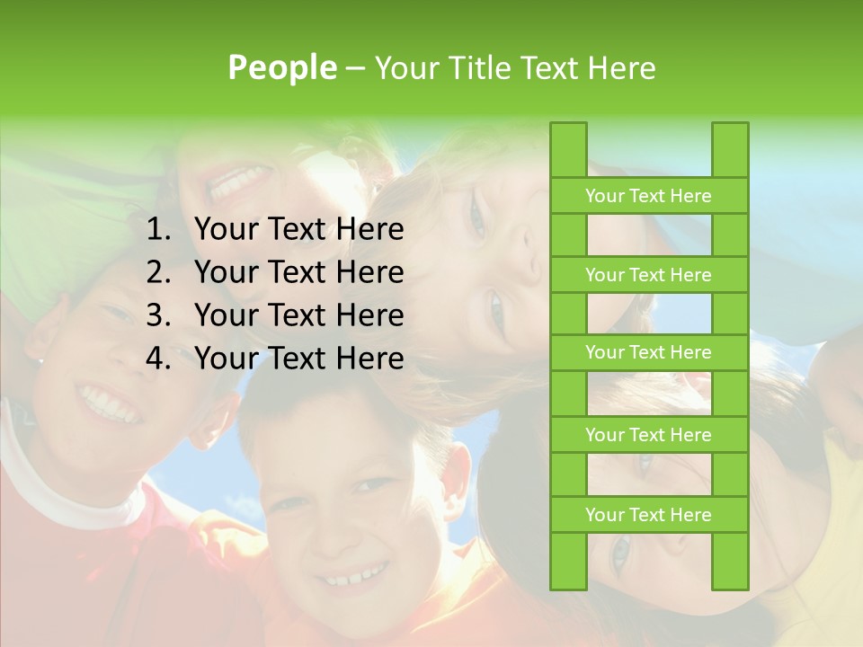 White Person Girl PowerPoint Template