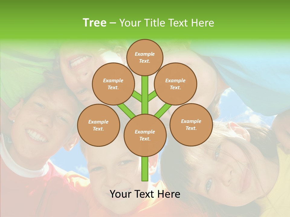 White Person Girl PowerPoint Template