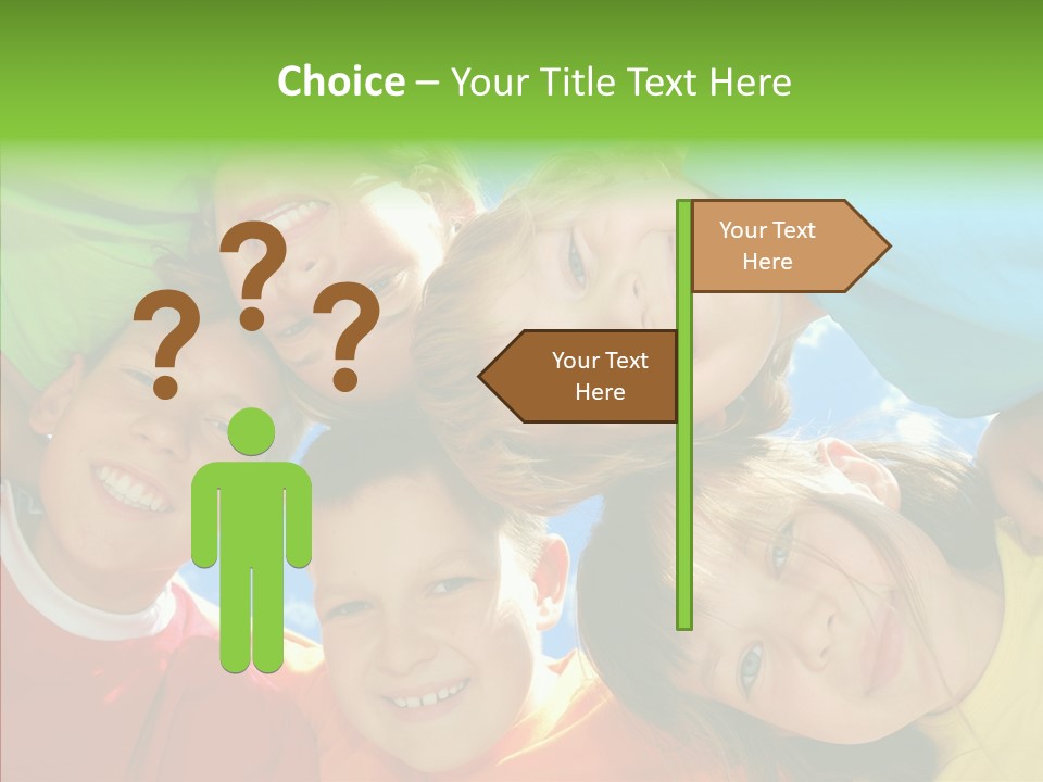 White Person Girl PowerPoint Template