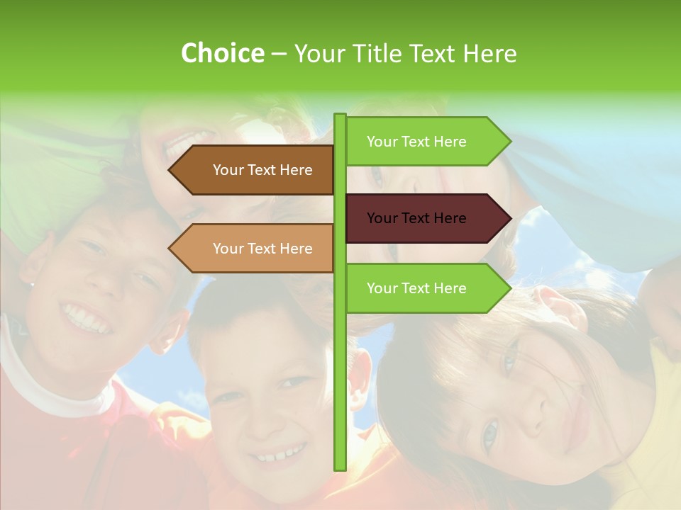 White Person Girl PowerPoint Template