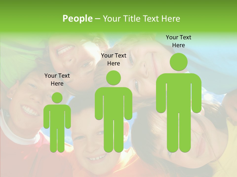 White Person Girl PowerPoint Template