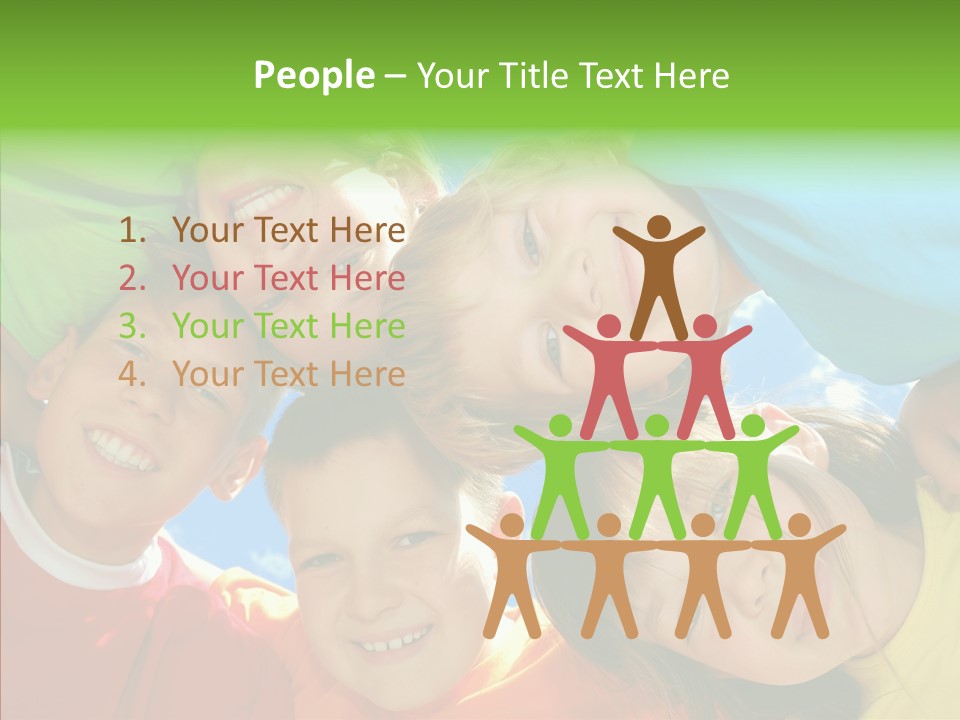 White Person Girl PowerPoint Template