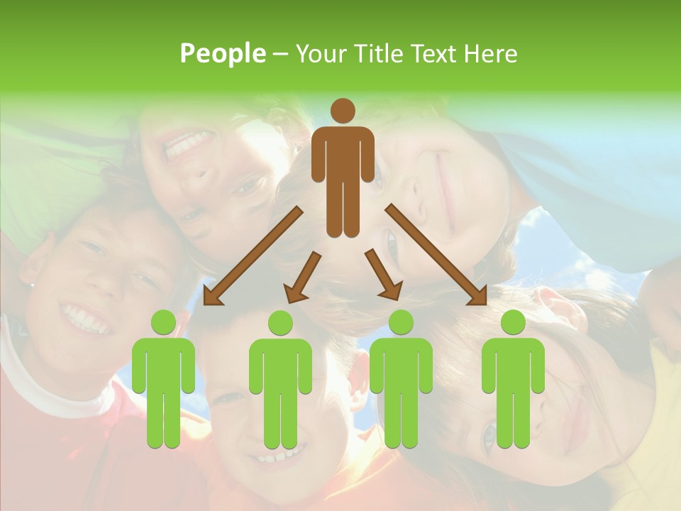 White Person Girl PowerPoint Template