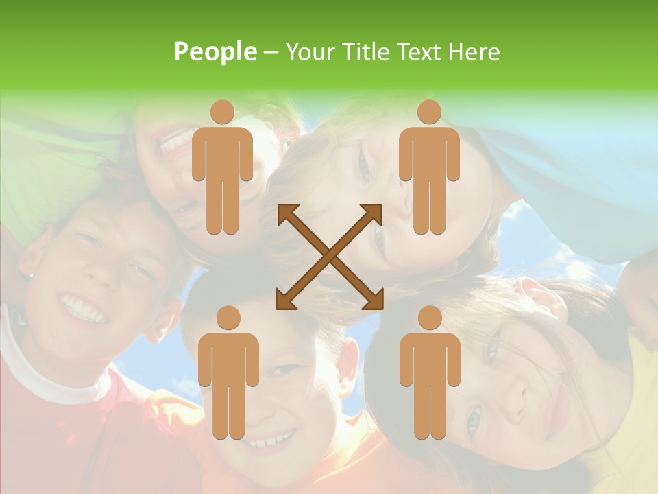 White Person Girl PowerPoint Template