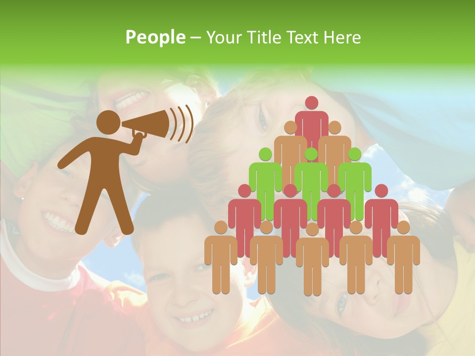 White Person Girl PowerPoint Template