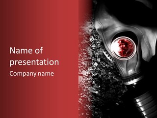 Attack Black Radiation PowerPoint Template