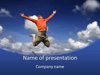 Determination Vitality Man PowerPoint Template