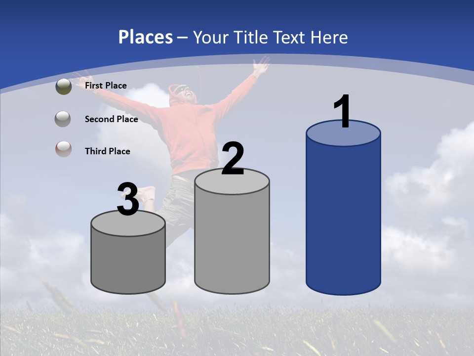 Determination Vitality Man PowerPoint Template